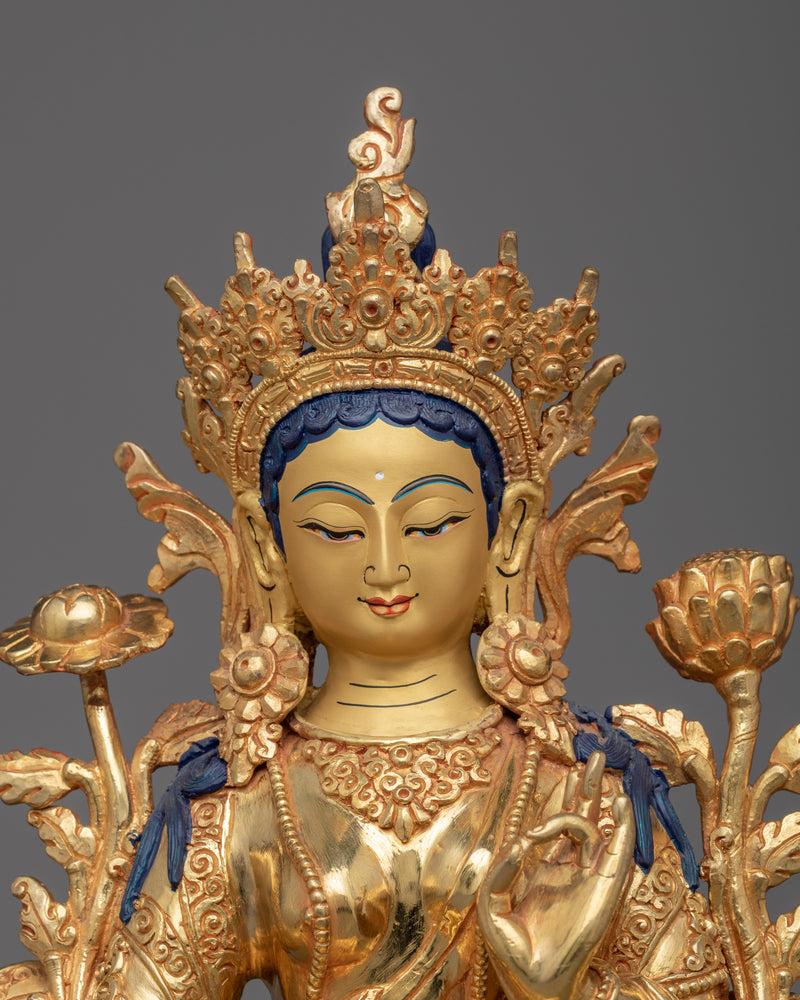 Green Tara, Buddhist Goddess Tara Statue | Embrace Compassion and Resilience