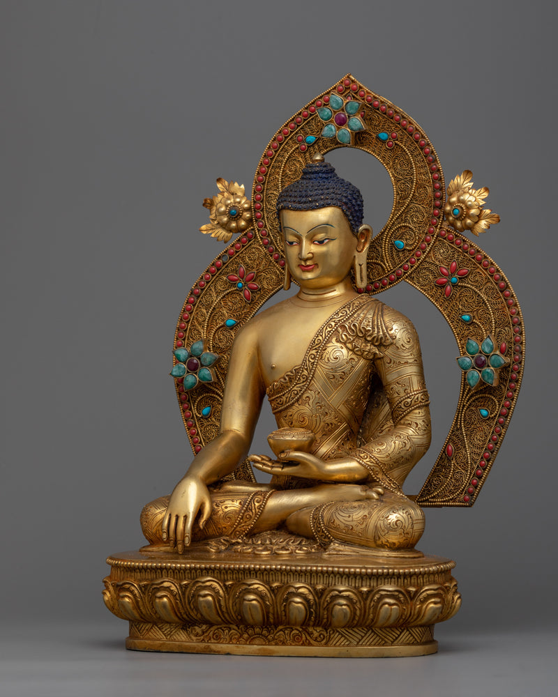 Art Deco Buddha Shakyamuni Sculpture | Bring Serenity Home with Our Statue