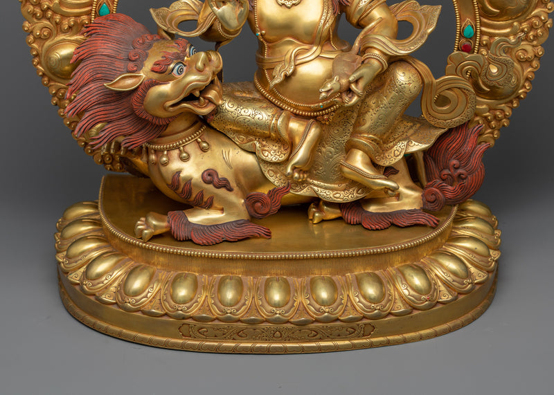 Namtoshe Buddha Seated on Lion Throne | Bring Home an Aura of Protection