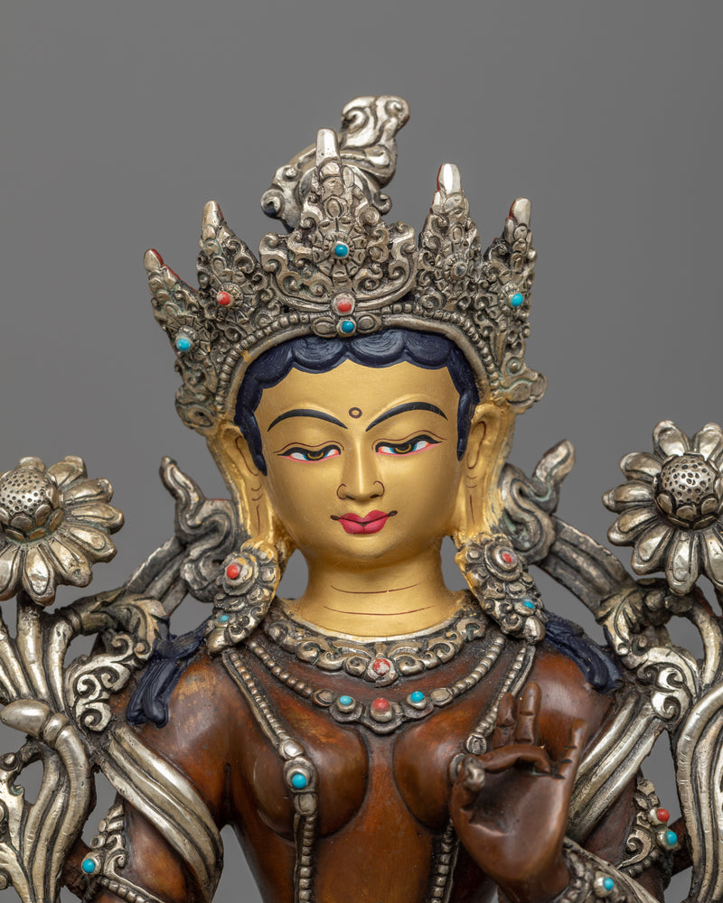 Welcome Empowerment with Our Tara Female Buddha Statue | Green Tara Buddha Art