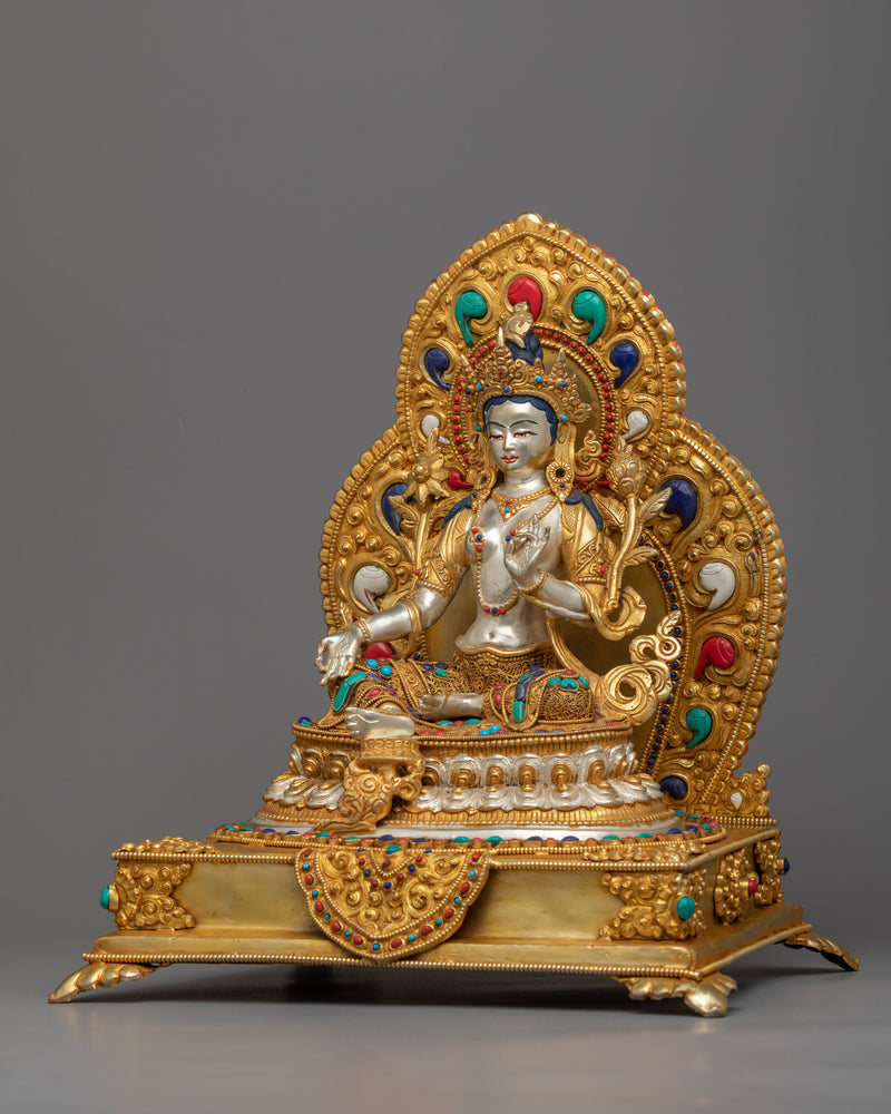 Female Buddha Goddess Green Tara Statue | Explore Spiritual Serenity