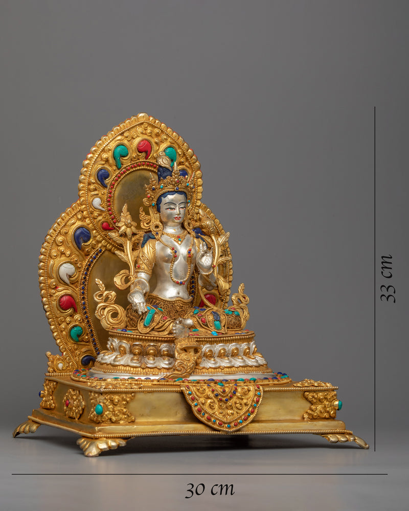 Female Buddha Goddess Green Tara Statue | Explore Spiritual Serenity