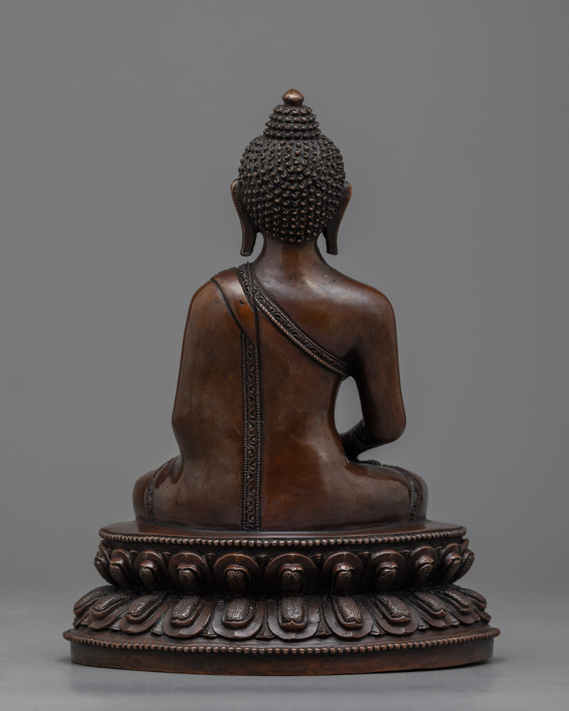 Namo Amitabha Buddha Mantra Copper Statue | Buddha of Compassion and Knowledge