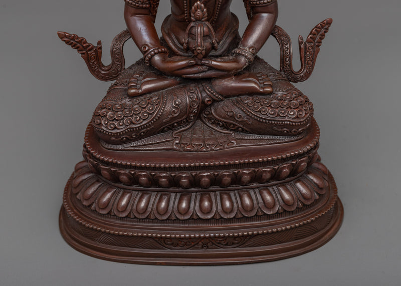 Welcome the Promise of Longevity with Tsepame Sculpture | Amitayus Oxidized Statue