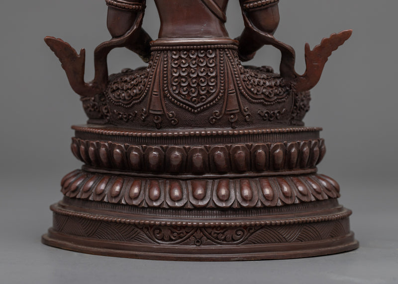 Welcome the Promise of Longevity with Tsepame Sculpture | Amitayus Oxidized Statue