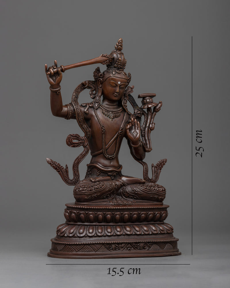 Manjushri the Wisdom Incarnate Artwork | Unleash Inner Wisdom with out Sculpture