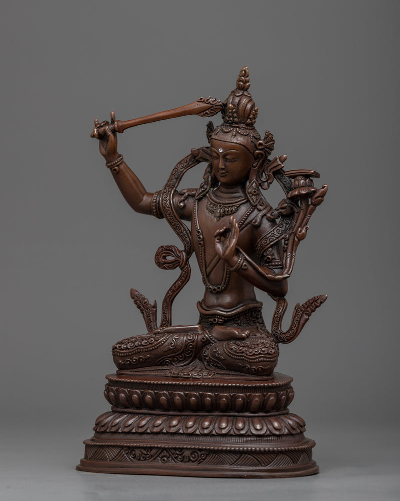 Manjushri the Wisdom Incarnate Artwork | Unleash Inner Wisdom with out Sculpture