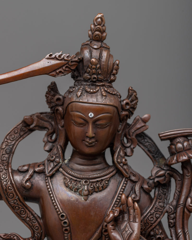 Manjushri the Wisdom Incarnate Artwork | Unleash Inner Wisdom with out Sculpture