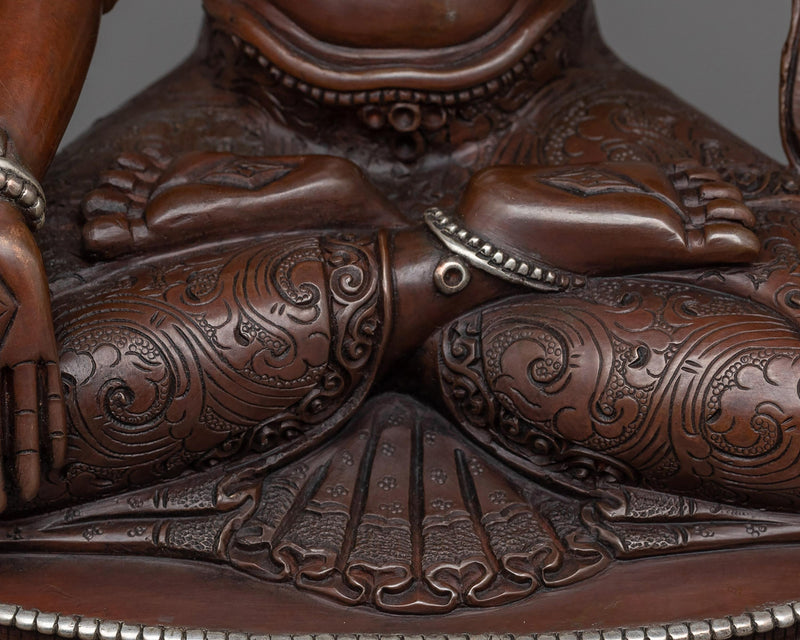 Experience Serene Compassion with our Dolkar Statue | Nepalese Green Tara Artwork