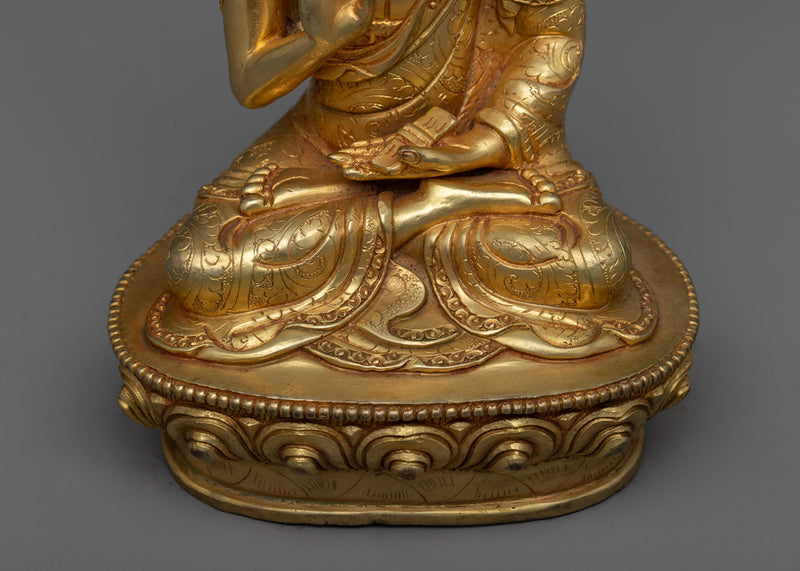 Lama Tsongkhapa Disciple on The Right side and Left Side | Tsongkhapa Statue Set