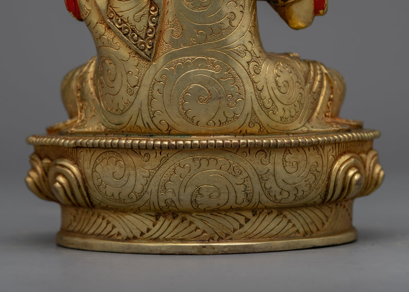 Lama Tsongkhapa Disciple on The Right side and Left Side | Tsongkhapa Statue Set