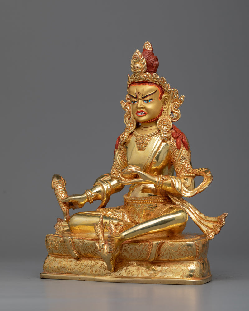 Discover Enlightenment with Our Gold Gilded Tilopa Statue | Buddhist Statuary