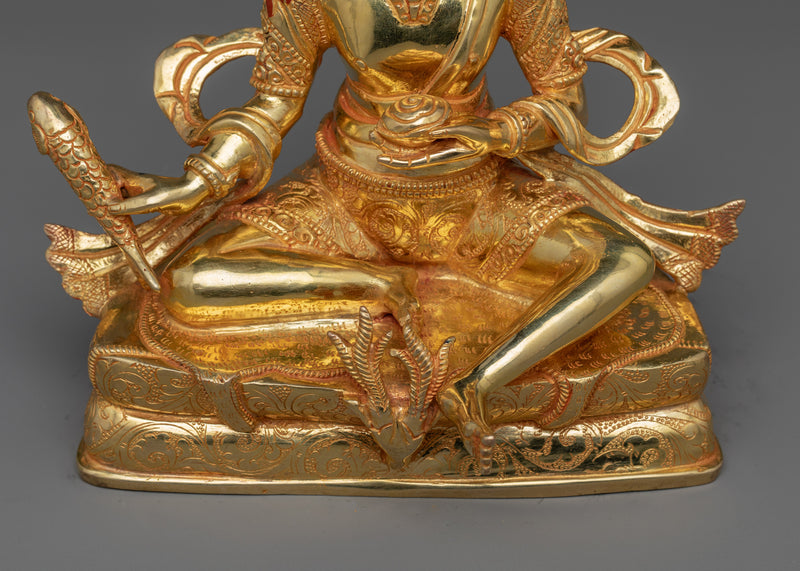 Discover Enlightenment with Our Gold Gilded Tilopa Statue | Buddhist Statuary