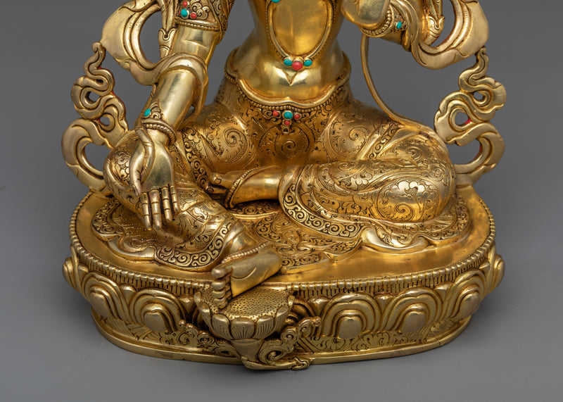 Experience Compassion and Liberation with Samaya Tara | Divine Green Tara Sculpture