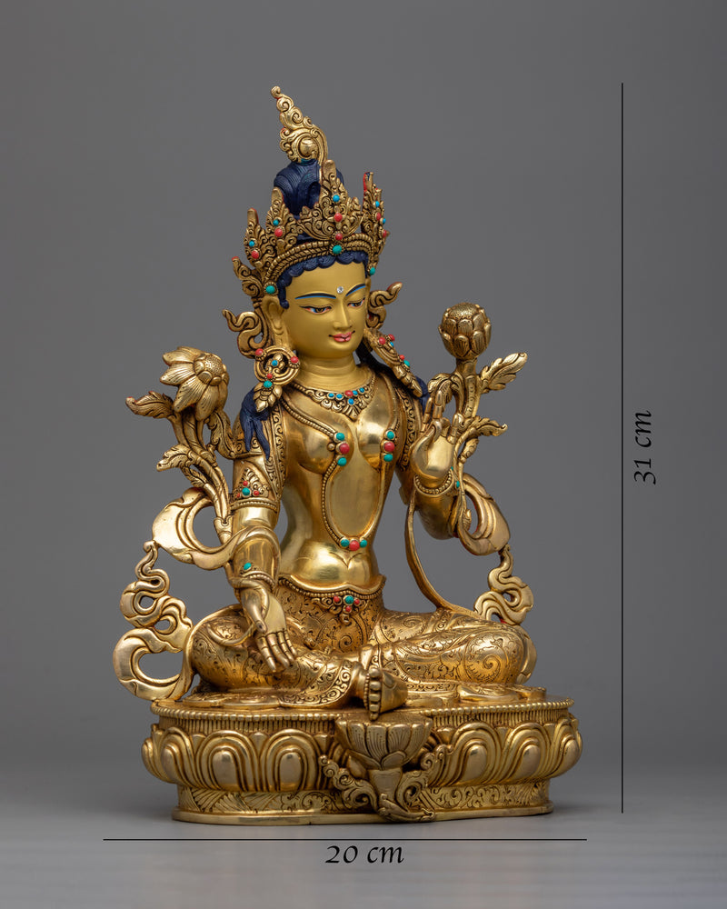 Experience Compassion and Liberation with Samaya Tara | Divine Green Tara Sculpture