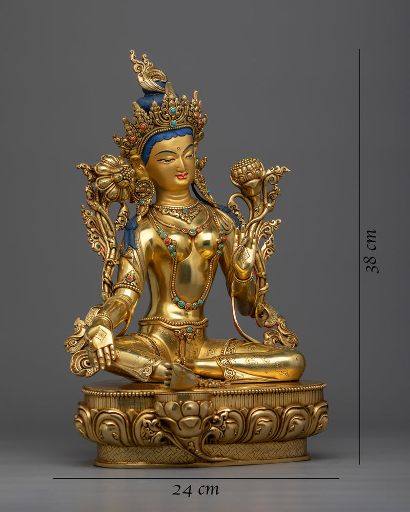 Discover Compassion and Liberation with Samaya Tara | Majestic Green Tara Statue