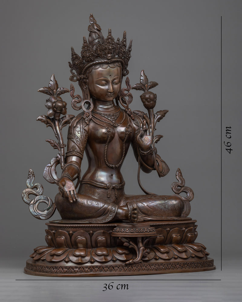 Discover Spiritual Resilience with Syamatara | The Exquisite Green Tara Statue