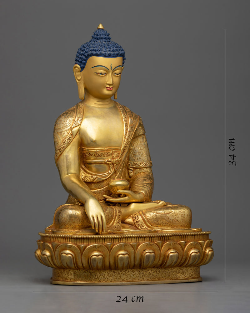 Our Gold Gilded Bhagavan Shakyamuni Buddha Statue | Experience Serenity and Enlightenment