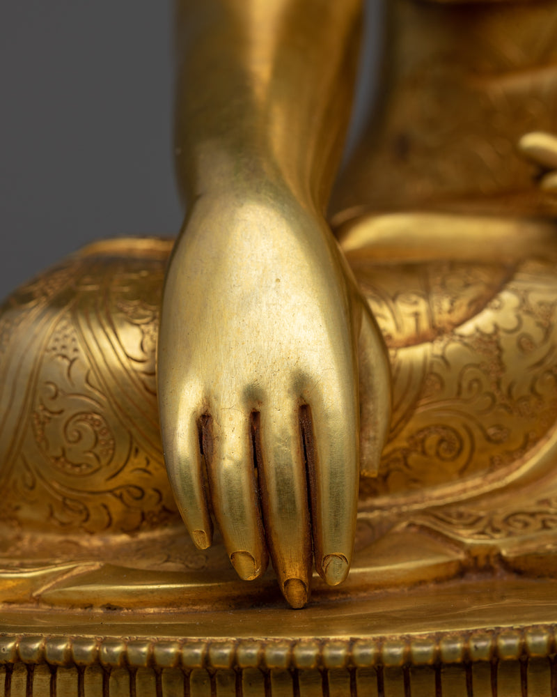 Our Gold Gilded Bhagavan Shakyamuni Buddha Statue | Experience Serenity and Enlightenment