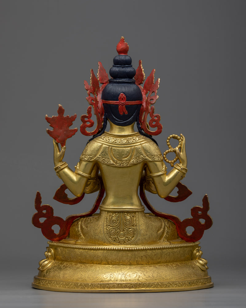 buddhist deity with many arms 