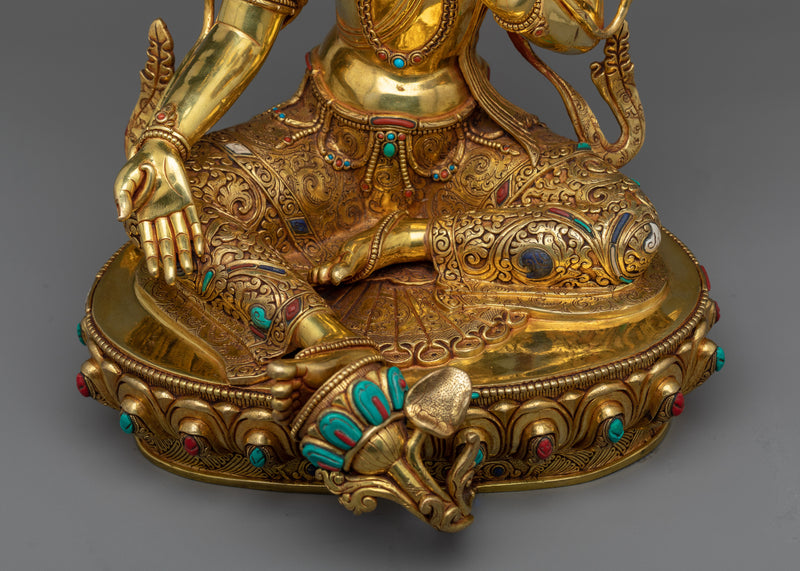 The Green Tara Goddess Sculpture | Elevate Your Spiritual Connection