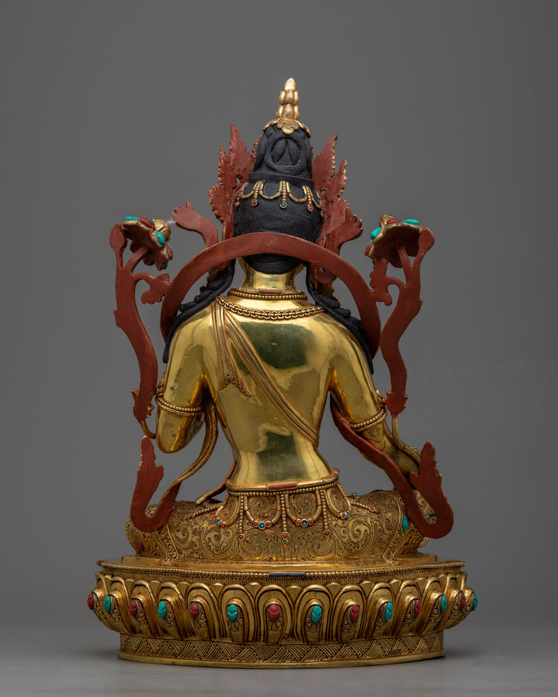 The Green Tara Goddess Sculpture | Elevate Your Spiritual Connection