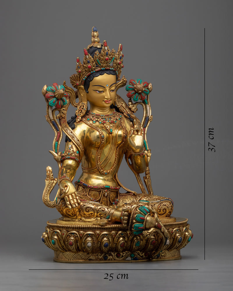 Green Tara Buddhist Goddess Statue | Embrace the Divine Feminine Energy