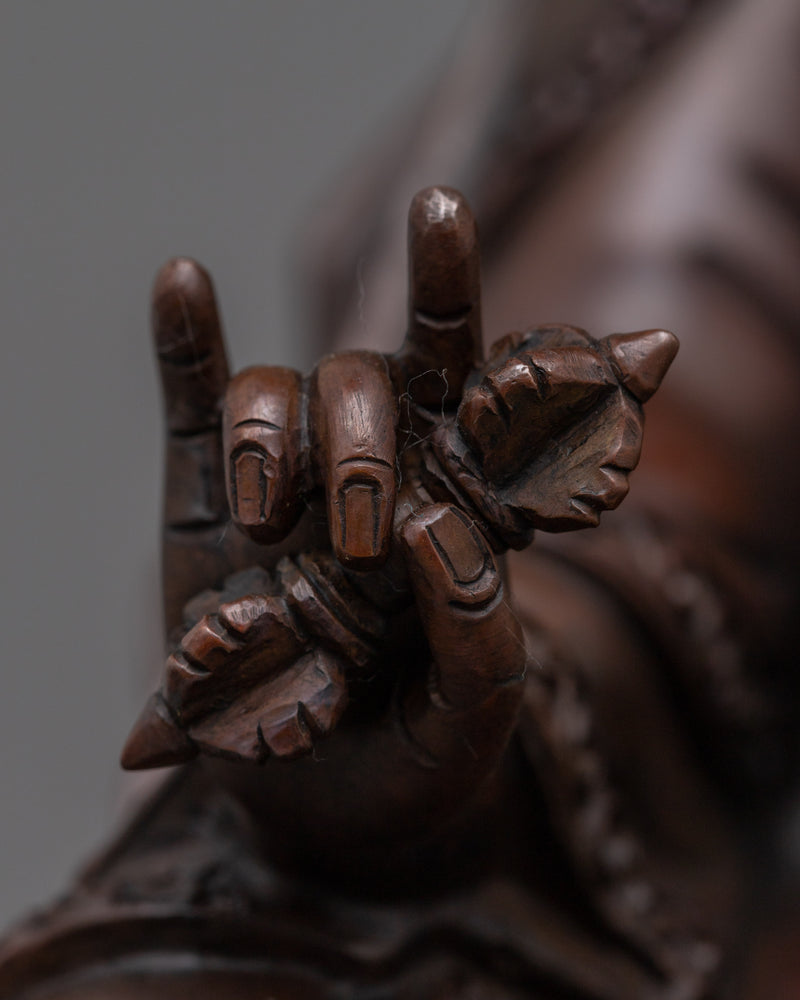 Embrace Divine Wisdom with our Guru Padma Jungne Copper Statue | A Sacred Masterpiece