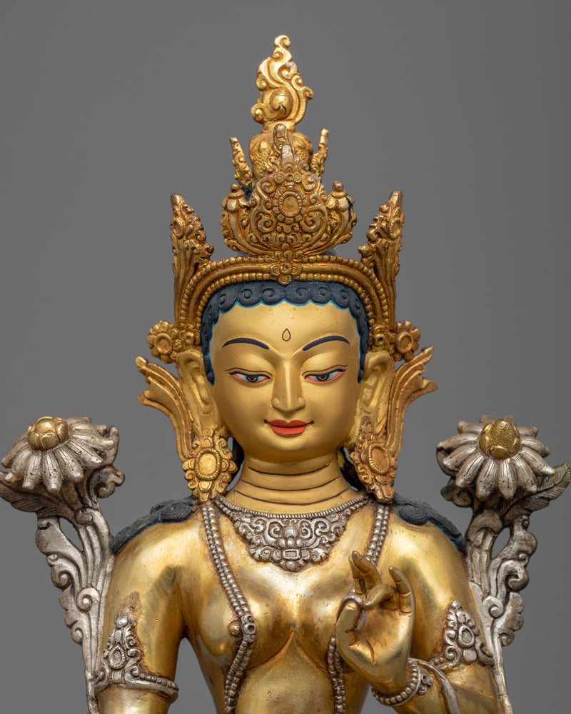 green devi-tara-sculpture