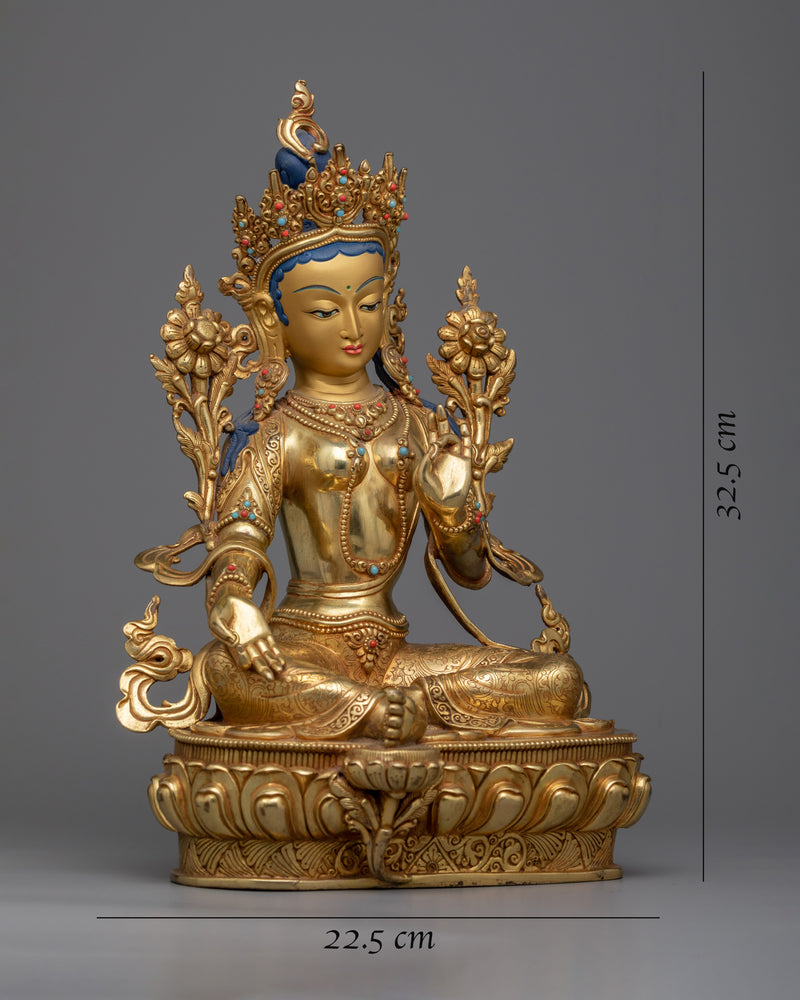 Green Tara Figurine 