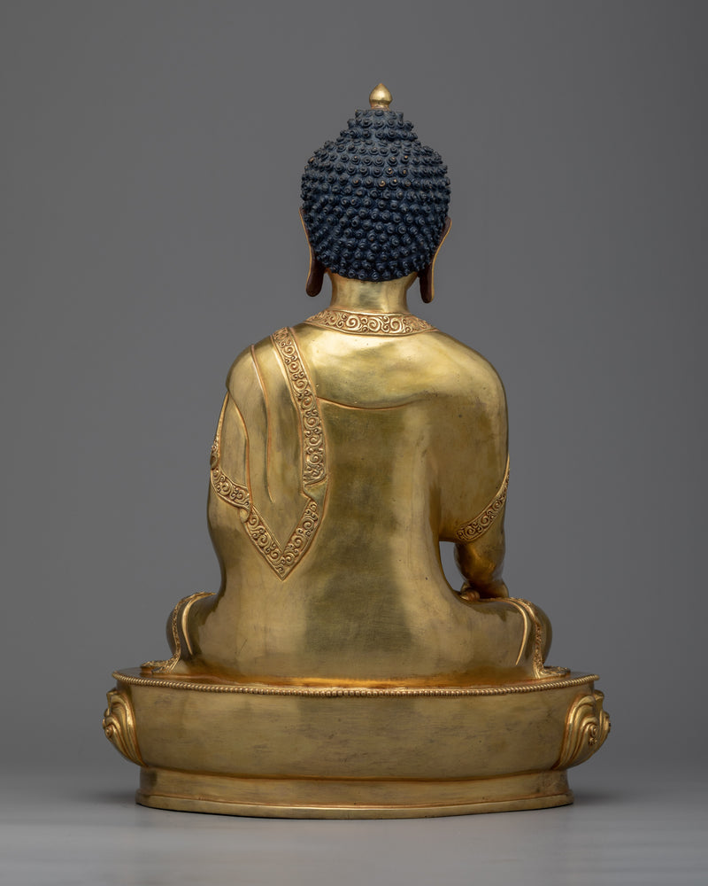 Shakyamuni Buddha the Enlightened One in Buddhism | Nepalese Copper Sculpture