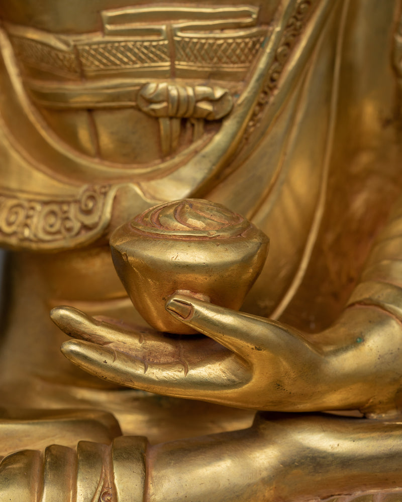 Shakyamuni Buddha the Enlightened One in Buddhism | Nepalese Copper Sculpture