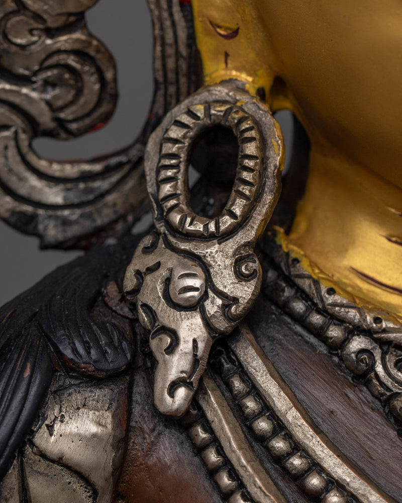 Manjushri Oxidized Sculpture | Experience Divine Wisdom