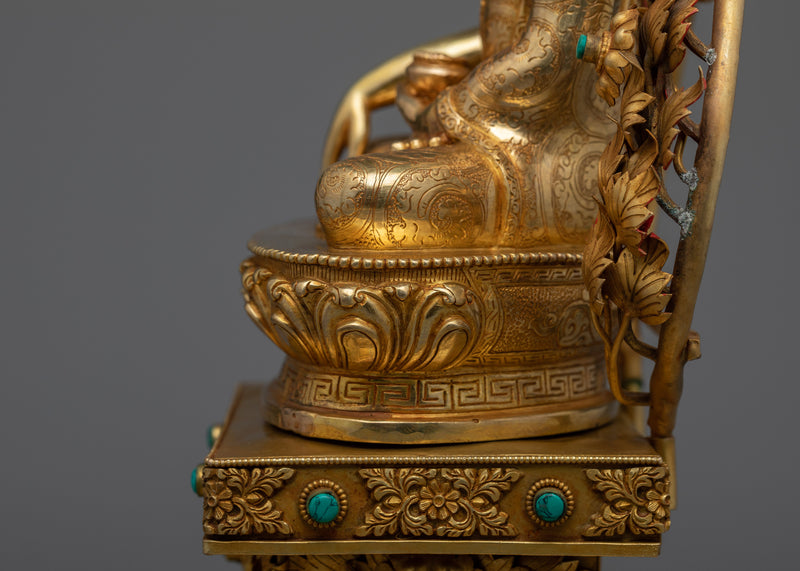 Shakyamuni Buddha on Throne Statue | Imbibe Serenity