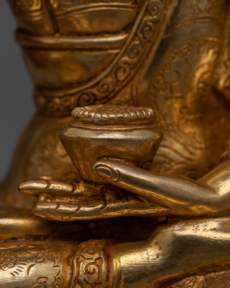 Shakyamuni Buddha on Throne Statue | Imbibe Serenity