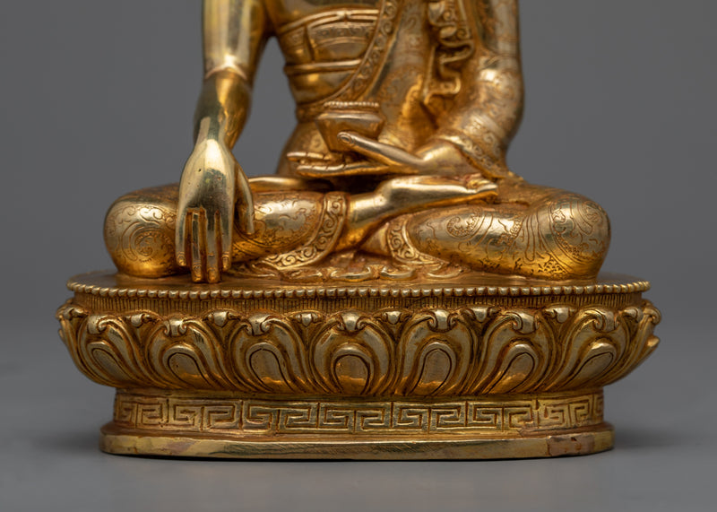 Shakyamuni Buddha on Throne Statue | Imbibe Serenity