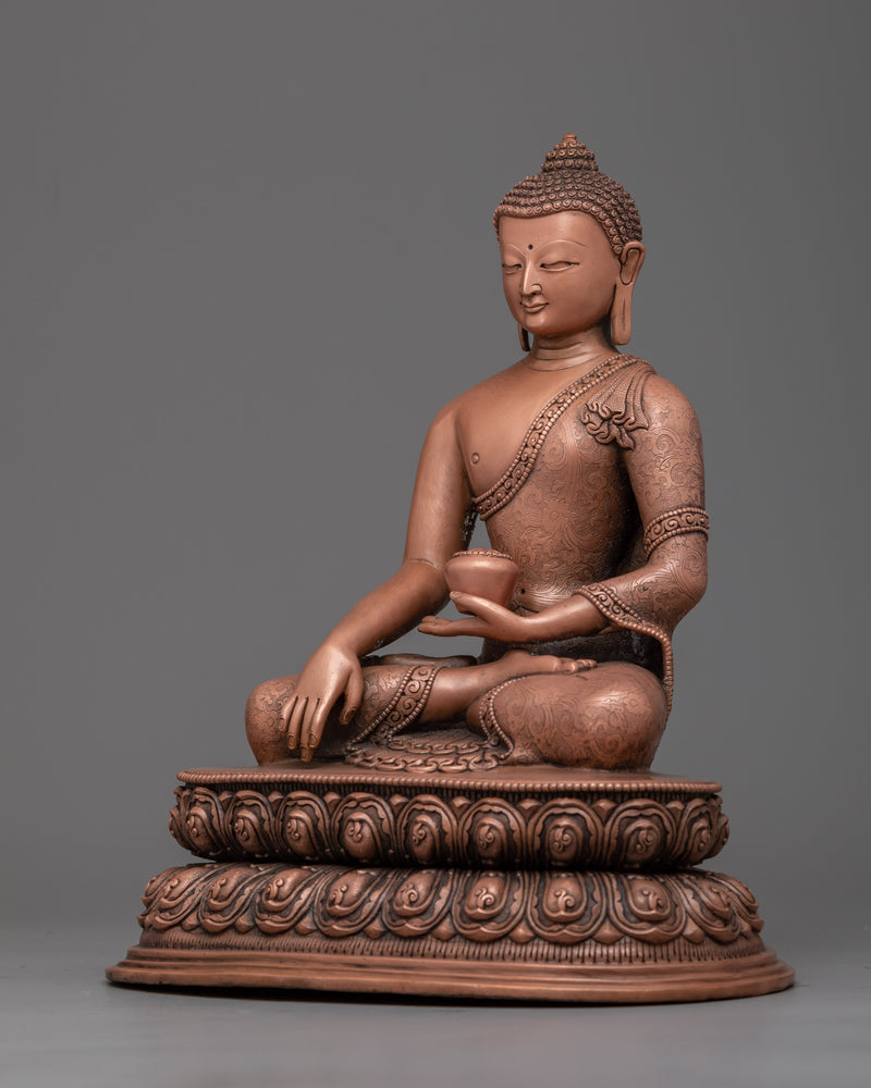 Oxidized shakyamuni-buddha