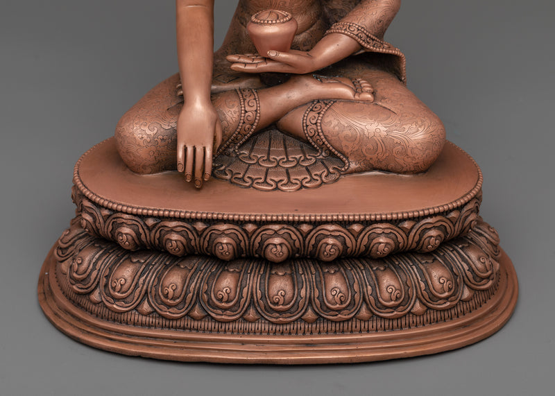 Oxidized Shakyamuni Buddha Statue | Himalayan Buddhist Art