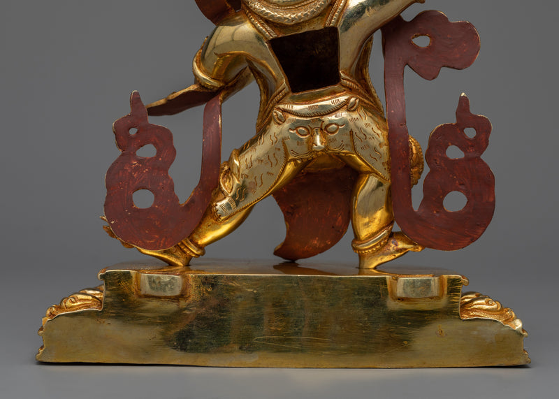 Golden Vajra Pani Statue | A Symbol of Fearlessness and Protection