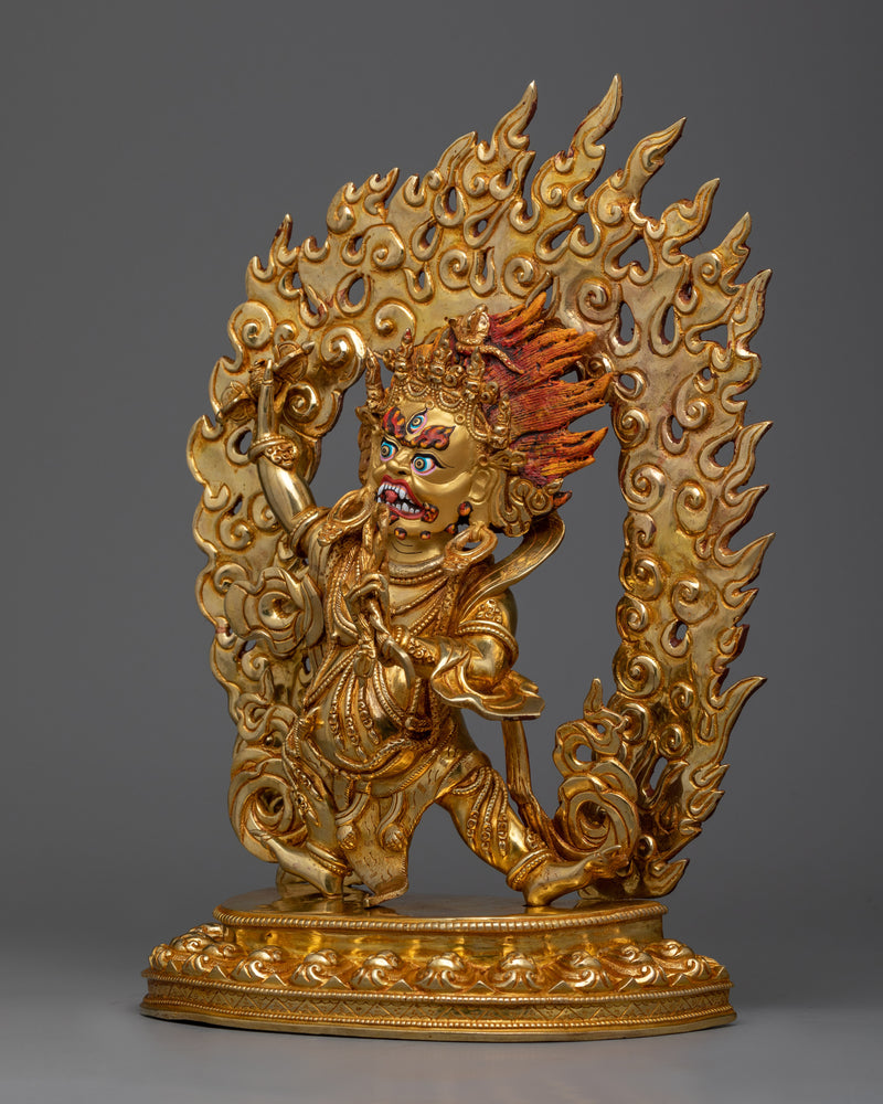 Golden Vajra Pani Statue