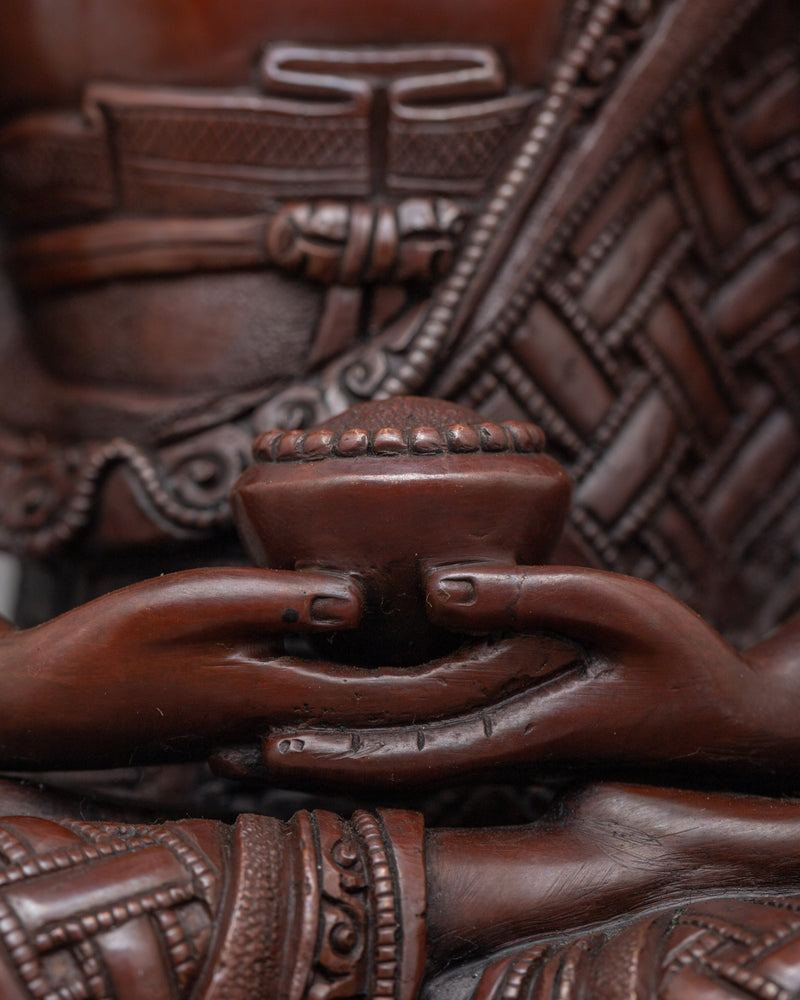 Amitabha Buddha Oxidized Statue | Exquisite Embodiment of Infinite Light and Life