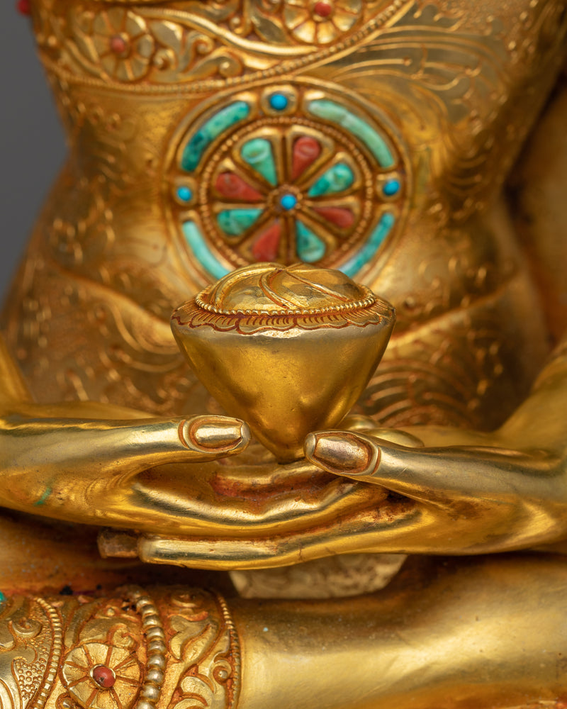 Amitabha Buddha with Beautiful Motifs | A Touch of Serenity and Elegance