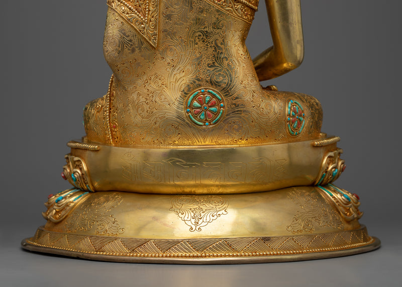 Amitabha Buddha with Beautiful Motifs | A Touch of Serenity and Elegance