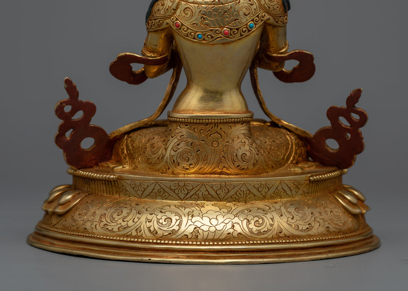 Vajradhara Gold Gilded Statue | A Striking Emblem of Supreme Buddhahood