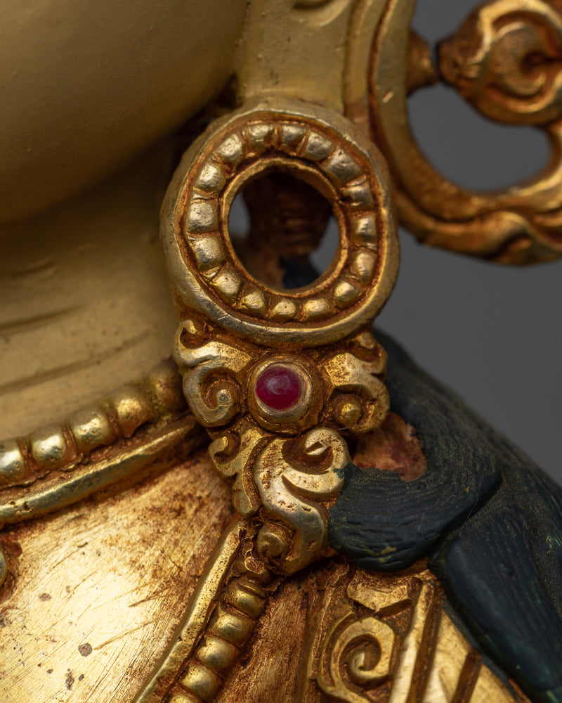 Vajradhara Gold Gilded Statue | A Striking Emblem of Supreme Buddhahood