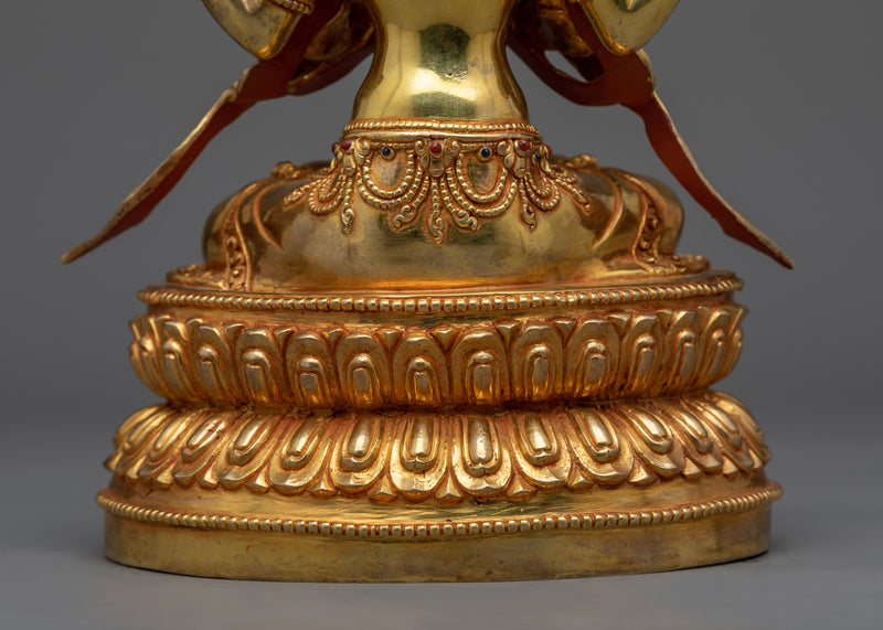 Embrace Compassion with the Lokesvara Buddha Statue | Traditional Buddhist Chenrezig Sculpture