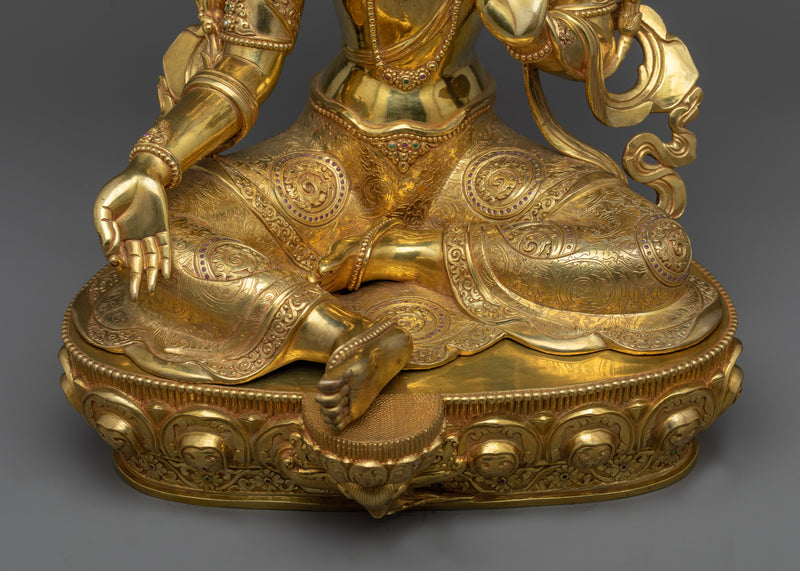 Buddhism Green Tara Statue | Embrace Compassion and Wisdom