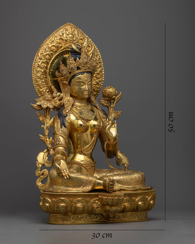 Buddhism Green Tara Statue | Embrace Compassion and Wisdom