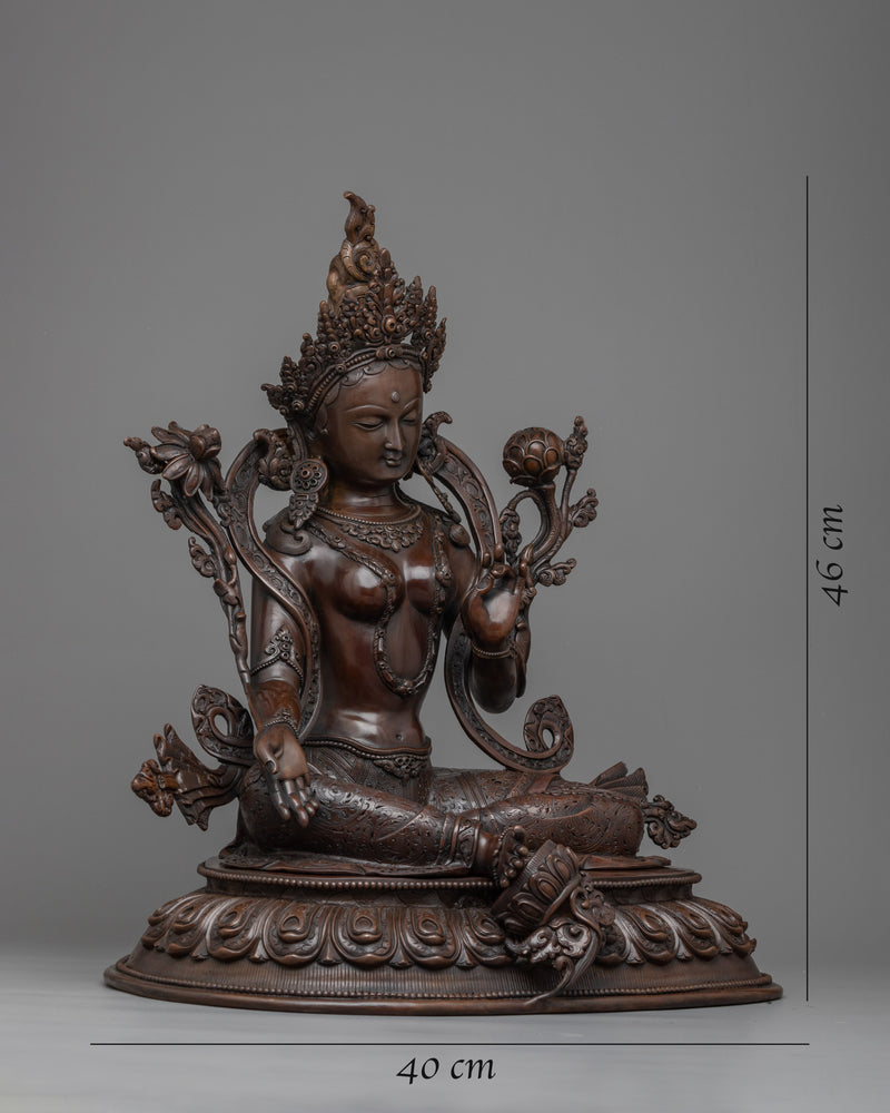 oxidized-green-tara-statue