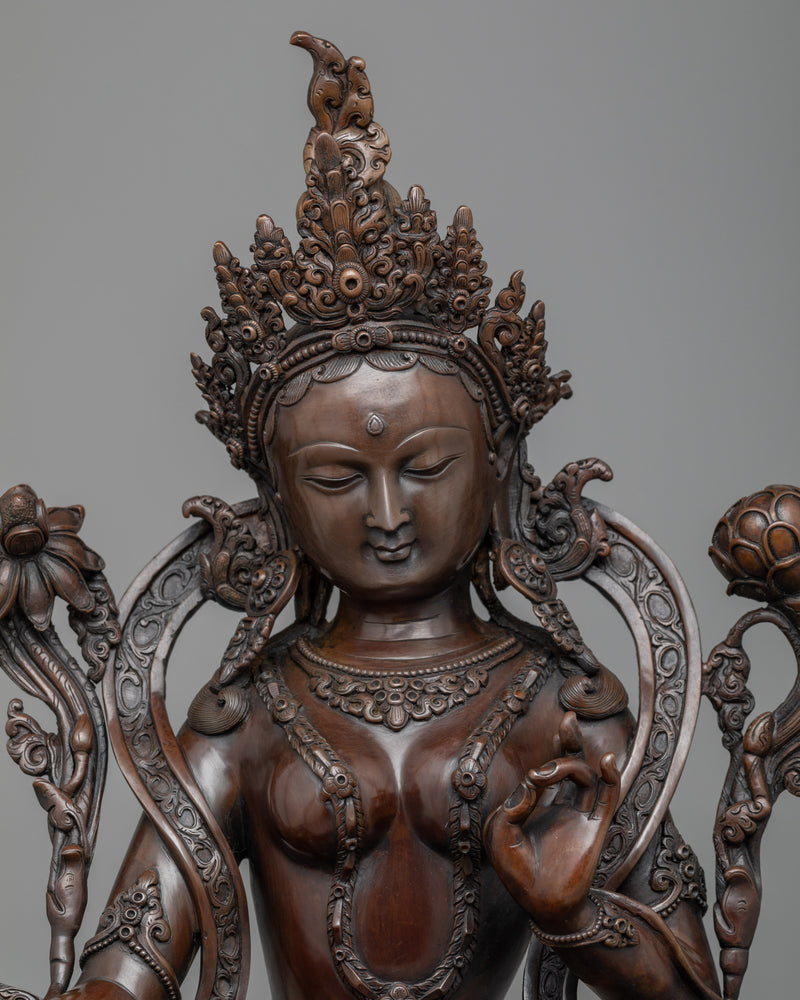 oxidized-green-tara-statue